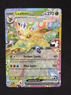 Leafeon Ex 006 /131 - Pokemon Prize Pack Series 7 - Prismatic Evolutions - CLEAN - Image 1