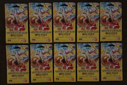 One Piece OP-15 Adventure On Kami's Island Sleeved Booster Pack Lot of 10 Sealed - Image 1