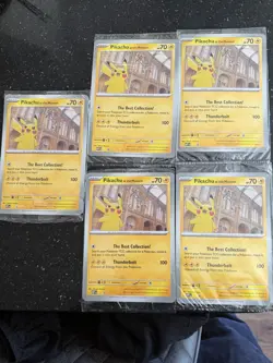 5x Pikachu At The Museum Jumbo Promo Card Pokemon TCG, New Sealed ✅ - Image 1