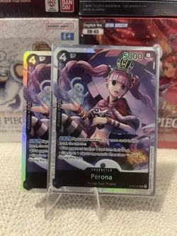 x2 Perona (093) OP06-093 SR Foil Wings of the Captain NM - Image 1