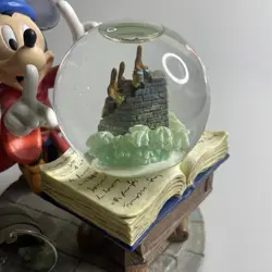 RARE Disney Store EXCLUSIVE 2-pc Globe The Sorcerer's Apprentice Mickey Mouse - Image 4