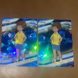 (2) xs 2025 Topps Chrome Sapphire Disney Christopher Robin #147 / Winnie The Poo - Image 1