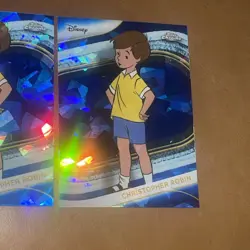 (2) xs 2025 Topps Chrome Sapphire Disney Christopher Robin #147 / Winnie The Poo - Image 3