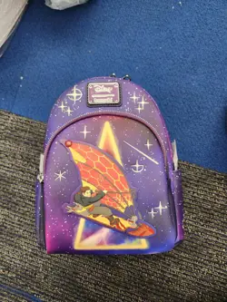 Loungefly Disney Treasure Planet Solar Surfer Glow-in-the-Dark Mini Backpack - Image 1