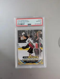 2024-25 Upper Deck Young Guns Canvas PSA 10 Cutter Gauthier Rookie #C-95 Anaheim - Image 1