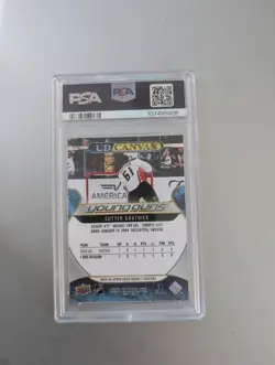 2024-25 Upper Deck Young Guns Canvas PSA 10 Cutter Gauthier Rookie #C-95 Anaheim - Image 2