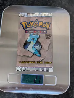 POKEMON FOSSIL BOOSTER PACK LAPRAS SEALED weighs 21g - Image 3
