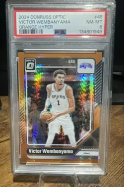 2024-25 Panini Donruss Optic - Victor Wembanyama #45 Orange Hyper Prizm /299 - Image 1