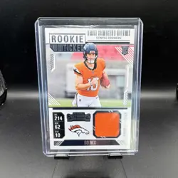2024 Panini Contenders Rookie Ticket Bo Nix Denver Broncos #RTS-BNX Rookie - Image 1