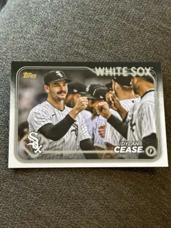 2024 Topps Series 1 #40 Dylan Cease SP Rare Mint Golden Mirror Image Variation - Image 1