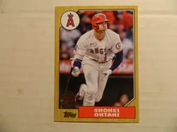 2022 Topps One - Retro 1987 35th Anniversary Card of Shohei Ohtani - Angels - Image 1