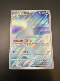 Pokemon TCG Dewgong 097/094 Phantasmal Flames Mega Evolution Card - Image 1