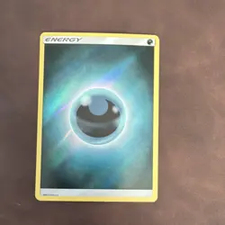 Pokemon TCG Darkness Energy Hidden Fates Holo 2017 Basic Energy Card - Image 1