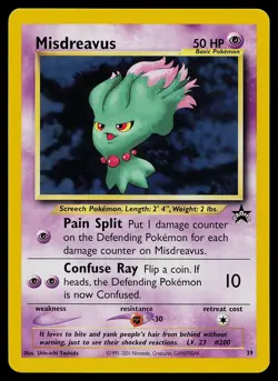 Pokemon Card - Misdreavus Wizards Black Star Promos 39 Promo - Image 1