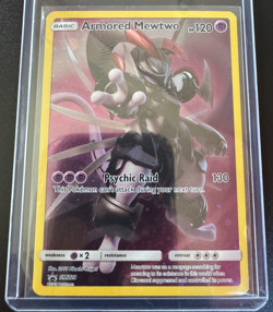Armored Mewtwo SM228 Black Star Promo Holo 2019 Pokemon Card SM VG - Image 1