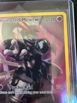 Armored Mewtwo SM228 Black Star Promo Holo 2019 Pokemon Card SM VG - Image 5