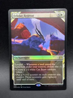 MTG Felidar Retreat R Zendikar Rising #292 FOIL - Image 1