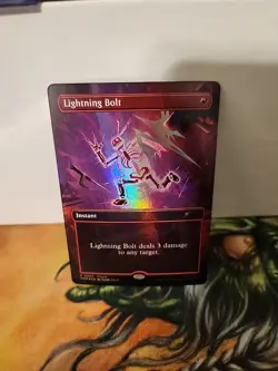 Lightning Bolt | Standard Showdown Promo PRM | MTG | TMNT | Borderless | FOIL - Image 1