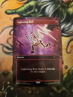 Lightning Bolt | Standard Showdown Promo PRM | MTG | TMNT | Borderless | FOIL - Image 2