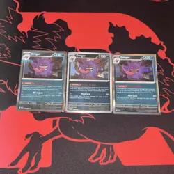 Pokemon TCG Gengar Holo 050/084 3x Cards English Near Mint - Image 1