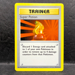 1999 WOTC POKEMON BASE SET SHADOWLESS SUPER POTION 90/102 UNCOMMON (A) - Image 1