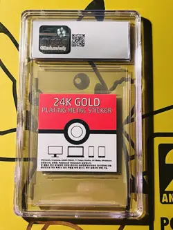CGC 8 NM/MINT - 24k Gold Plated VAPOREON Pokemon Candy Stickers 2023 Korean ✨ - Image 2