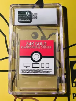CGC 9 MINT 24k Gold Plated BLASTOISE 💦 Pokemon Candy Stickers 2023 Korean ✨ - Image 2