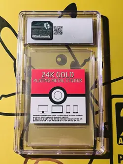 CGC 8.5 NM/MINT + 24k Gold Plated BLASTOISE Pokemon Candy Stickers 2023 Korean ✨ - Image 2