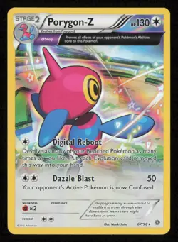 Porygon-Z 67/98 Holo Rare Ancient Origins Pokemon Reverse Holo Lightly Played - Image 1