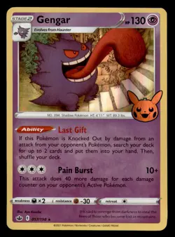 Gengar 057/198 Holo Promo Trick or Trade BOOster Pokemon Lightly Played - Image 1