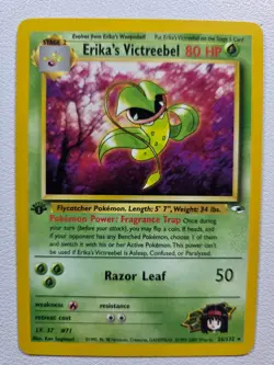 Erika's Victreebel Gym Heroes 026/132 Rare 1st Edition NM Pokemon TCG - Image 1