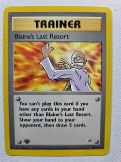 Blaine's Last Resort Gym Heroes 105/132 Uncommon 1st Edition NM Pokemon TCG - Image 1