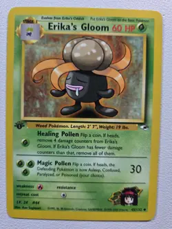 Erika's Gloom (45) Gym Heroes 045/132 Uncommon 1st Edition NM Pokemon TCG - Image 1