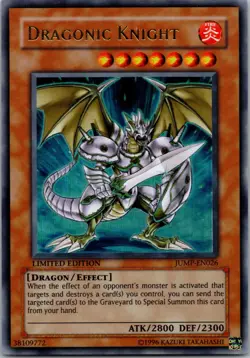 Yugioh Dragonic Knight JUMP-EN026 Limited Edition Ultra Rare NM - Image 1