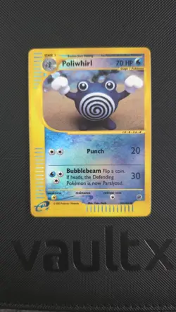 Pokemon Card Poliwhirl Reverse Holo LP Expedition 89/165 - Image 1