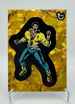 2025 Topps Marvel Comic Book Heroes 1976 LUKE CAGE Gold Cracked Ice 62/125 - Image 1