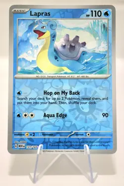 Pokemon - 131/165 Lapras - Scarlet & Violet 151 - English - Reverse Holo - Image 1