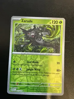 Pokemon TCG Zarude 011/191 Surging Sparks Reverse Holo NM - Image 1