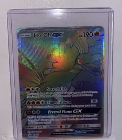 Pokemon TCG Sun & Moon Ho-Oh GX SM80 NM - Image 2