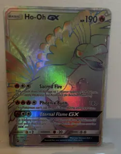 Pokemon TCG Sun & Moon Ho-Oh GX SM80 NM - Image 3