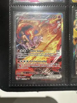 Pokemon Destined Rivals Team Rocket's Moltres EX Card 229/182 - Image 1