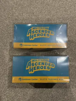 x2 Ascended Heroes pokemon center ETB Sealed + free case - Image 3