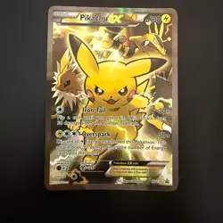 Pokemon Card Pikachu Ex XY124 Black Promo Star Promos Eng Inglese Good - Image 1