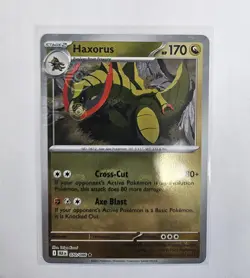 Haxorus 070/086 Masterball Reverse Holo Pokemon Card Black Bolt 2025 NM 070/086 - Image 2