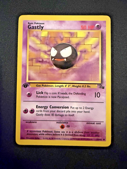 MINT! Gastly 1st Edition Fossil 1999 Pokemon Card - Image 1