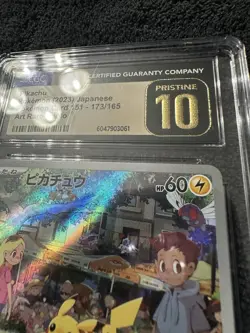 CGC 10 PRISTINE Pikachu 173/165 Full Art Rare 151 Holo 2023 Pokemon Card - Image 3