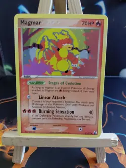 Magmar 21/92 EX Legend Maker Rare Non-Holo Near Mint Pokemon TCG Card - Image 1