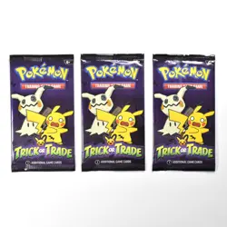 Lot of 3 Pokemon Trick or Trade 2023 Sealed Booster Packs Trading Cards English - Image 1