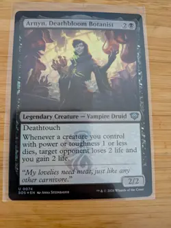 MTG Arnyn, Deathbloom Botanist (FOIL) 0074 Secrets of Strixhaven M/NM - Image 1