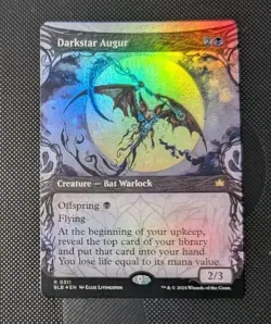 MTG *FOIL SHOWCASE * Bloomburrow Rare DARKSTAR AUGUR NM - Image 1
